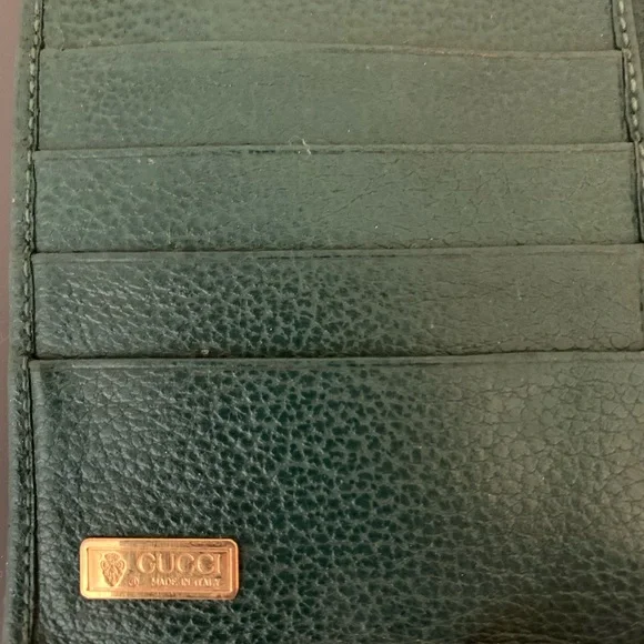 Vintage Gucci Hunter Green Wallet